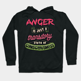 Anger is just a transitory state of consciousness Hoodie